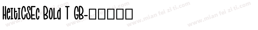 HeitiCSEc Bold T GB字体转换